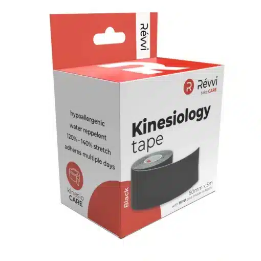 Révvi Kinesiologie Tape (zwart) - 50mm x 5mtr