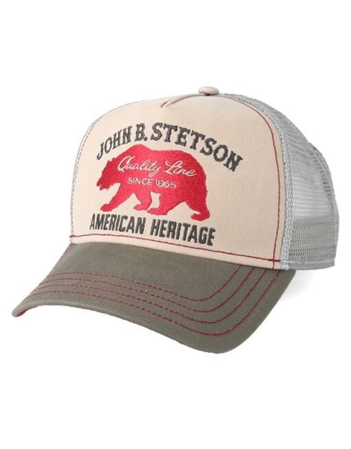 Stetson Retro Trucker Cap American Heritage Quality Line Lichtbruin -One Size