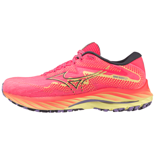 Mizuno Wave Rider 27 - Dames - Roze - Geel - Paars