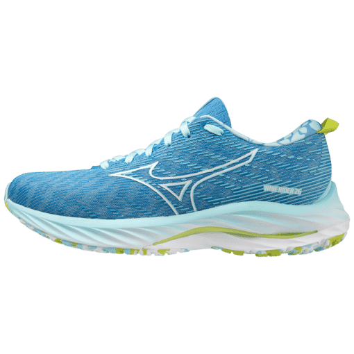 Mizuno Wave Rider 26 Roxy - Dames - Lichtblauw - Donkerblauw - Wit - Groen