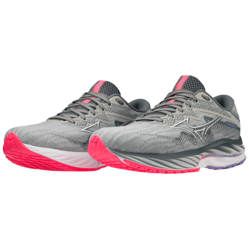 Mizuno Wave Rider 27 - Dames - Grijs - Roze - Paars - Afbeelding 7