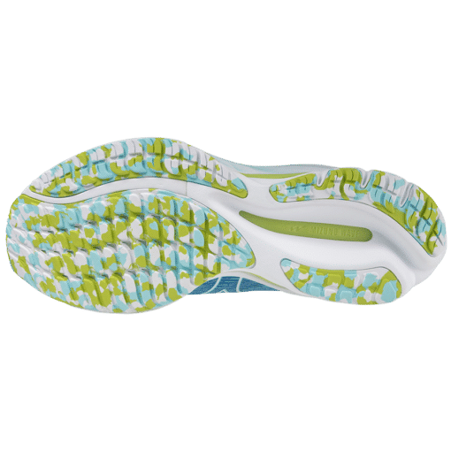 Mizuno Wave Rider 26 Roxy - Dames - Lichtblauw - Donkerblauw - Wit - Groen - Afbeelding 4