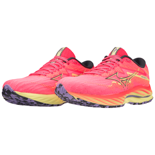 Mizuno Wave Rider 27 - Dames - Roze - Geel - Paars - Afbeelding 6