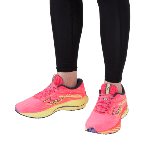 Mizuno Wave Rider 27 - Dames - Roze - Geel - Paars - Afbeelding 7