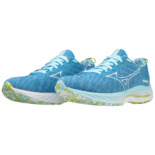 Mizuno Wave Rider 26 Roxy - Dames - Lichtblauw - Donkerblauw - Wit - Groen - Afbeelding 8
