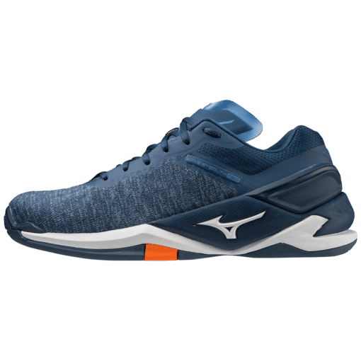 Mizuno Wave Stealth Neo - Heren - Donkerblauw - Oranje - Wit