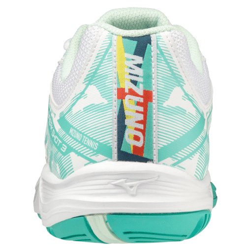 Mizuno Break Shot 3 - Dames - Wit - Blauw - Afbeelding 5