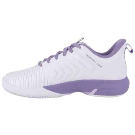 K-Swiss Ultrashot Light Clay Wit/Paars Tennisschoen