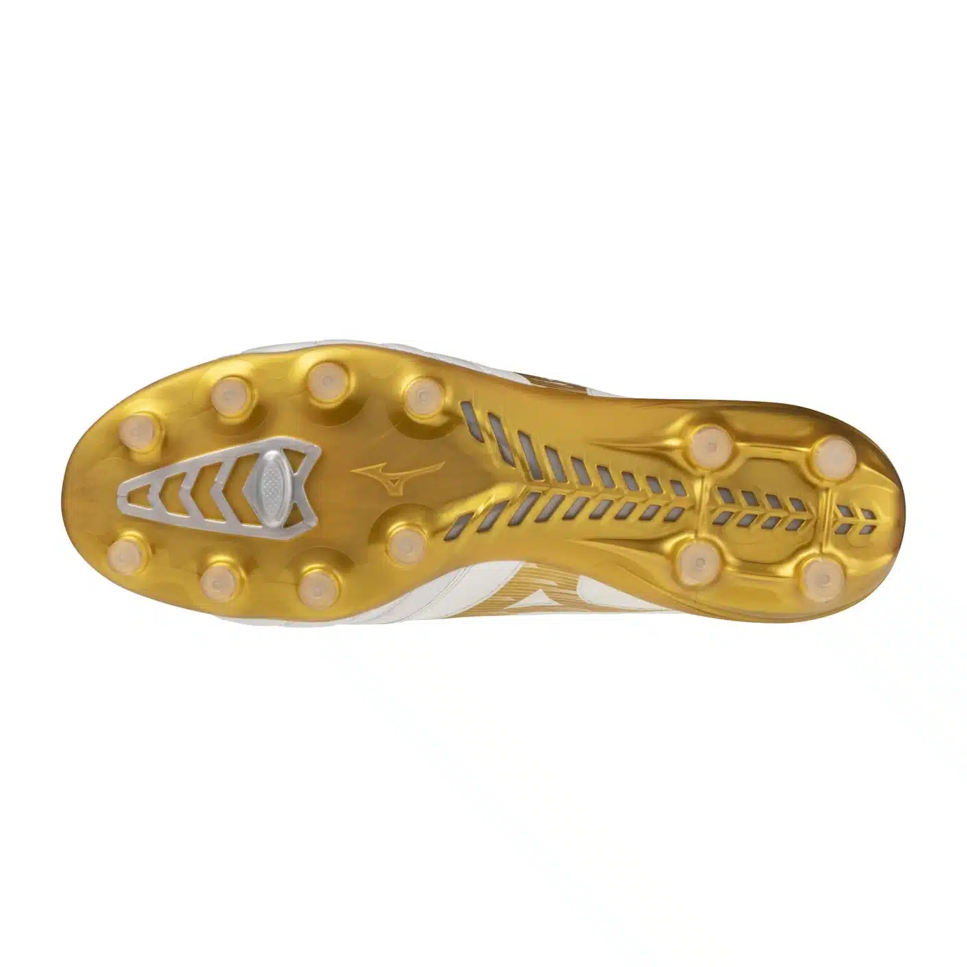 Mizuno Morelia Neo Iv Beta Elite Fg Voetbalschoenen Wit Goud - Afbeelding 4