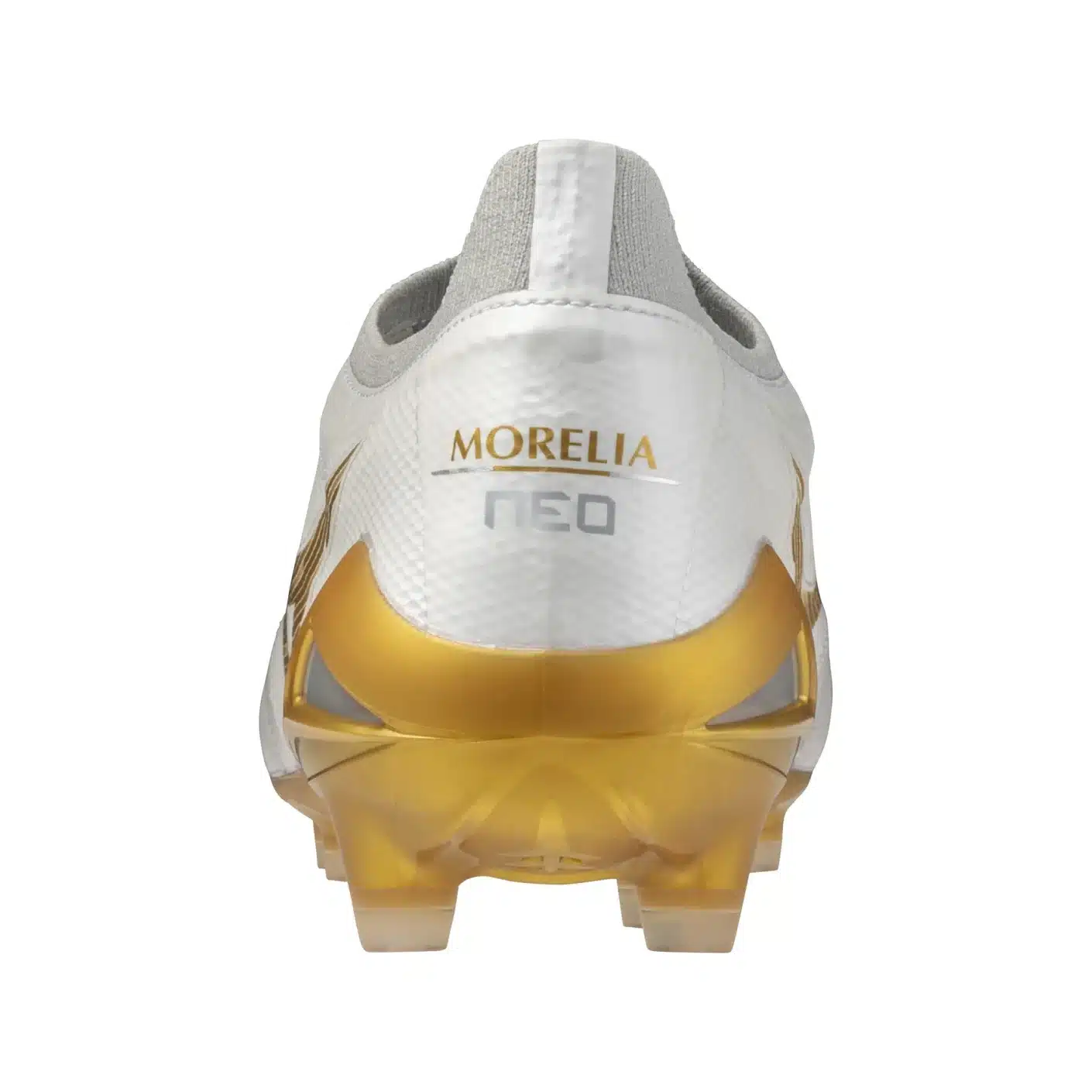 Mizuno Morelia Neo Iv Beta Elite Fg Voetbalschoenen Wit Goud - Afbeelding 2